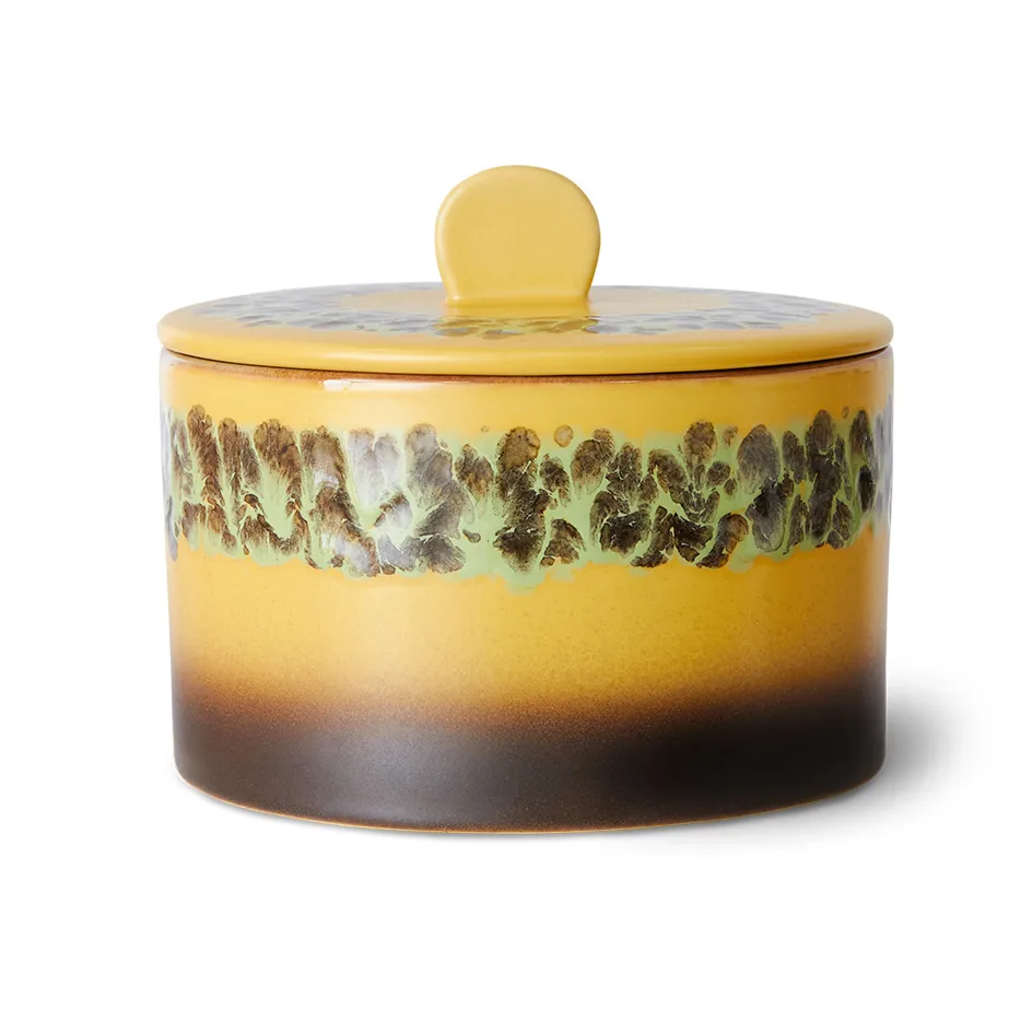 HKliving 70’s cookie jar kakburk Ø17 cm Kelp