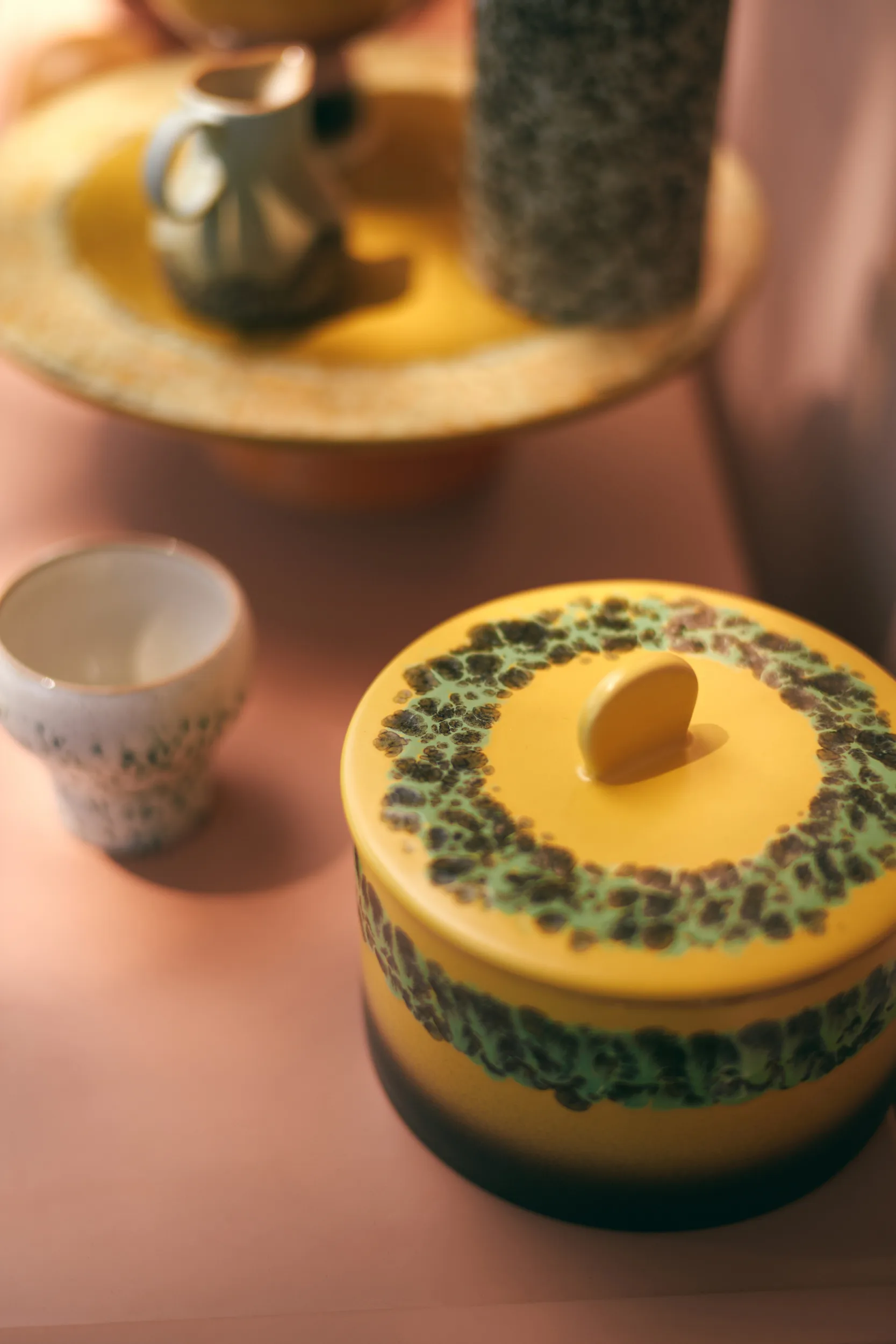 70's cookie jar kakburk Ø17 cm, Kelp HKliving