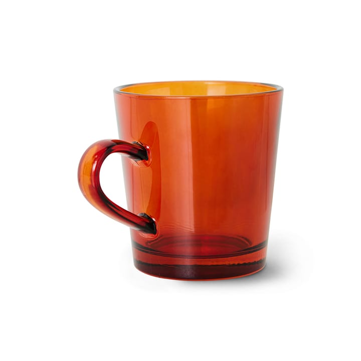 70's glassware kaffekopp 20 cl 4-pack, Amber brown HKliving