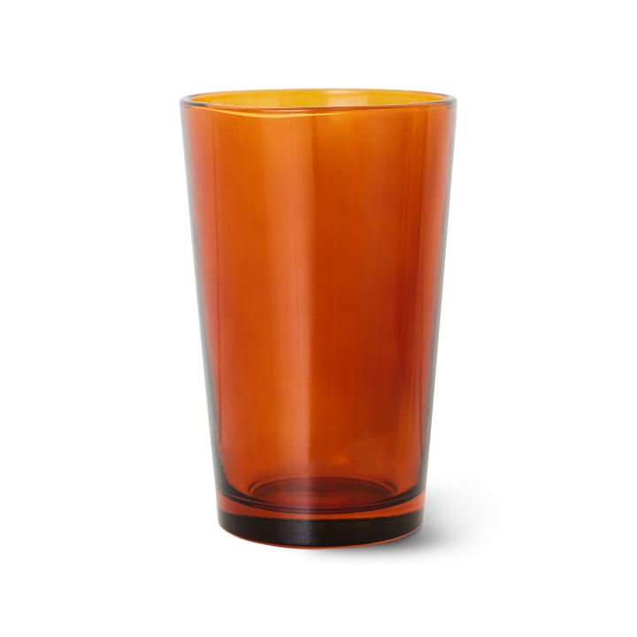 70's glassware teglas 20 cl 4-pack, Amber brown HKliving