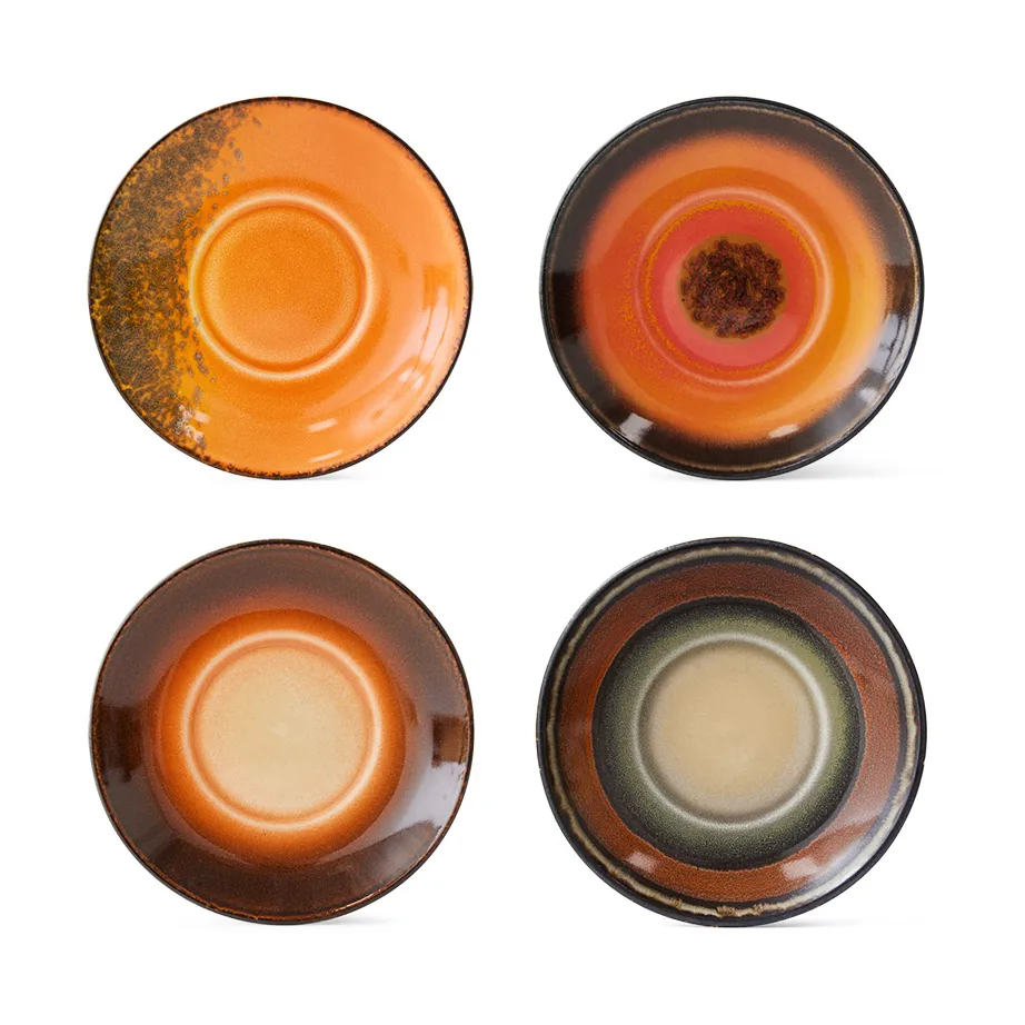 HKliving 70’s kaffefat Ø11,5 cm 4 delar Roasts