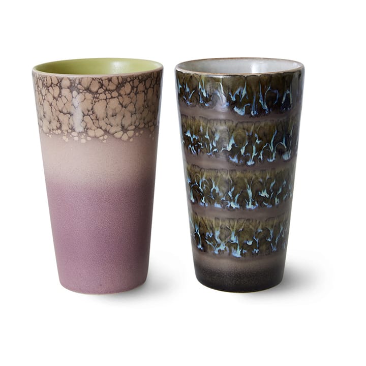 70's lattemugg 28 cl 2 delar - Forest - HKliving