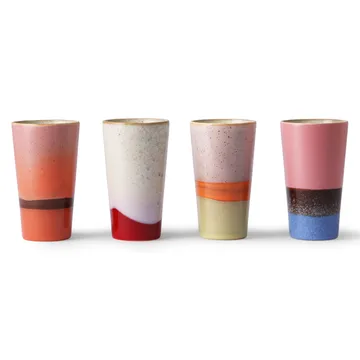 70's lattemugg 4-pack - Multi - HKliving