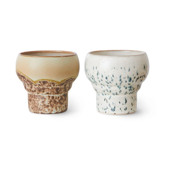 70's lungo mugg 24 cl 2-pack - Coral - HKliving