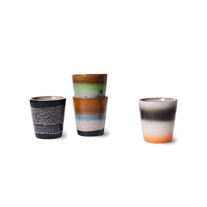 70's ristretto mugg 4-pack, Good vibes HKliving