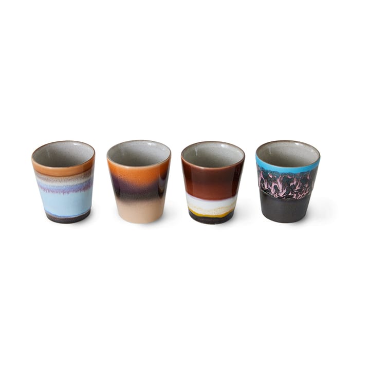 70's ristretto mugg 4-pack, Solar HKliving