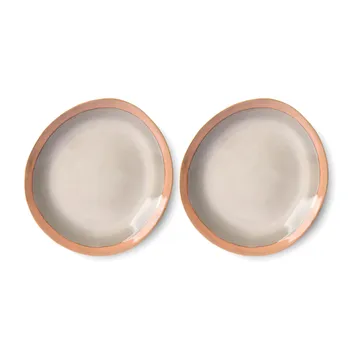 70's tallrik 22 cm 2-pack - Earth - HKliving