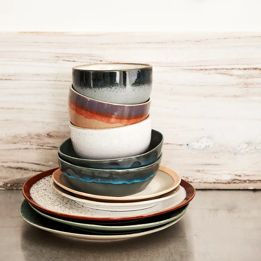70's tallrik Ø27,5 cm 2-pack, Frost HKliving