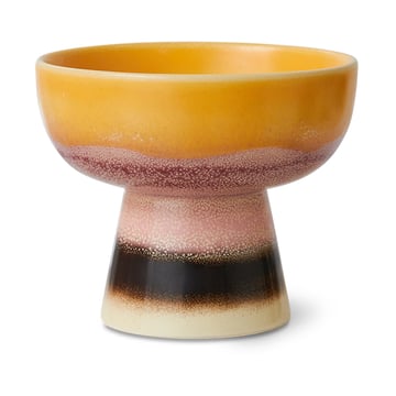 HKliving 70’s tapasskål på fot S Ø11×9,5 cm Sunshade