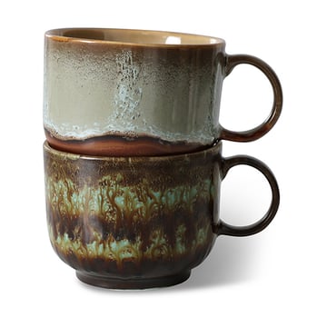 HKliving 70’s tekopp 42,5 cl 2 delar Odyssey