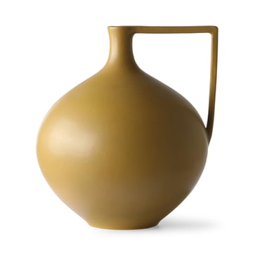 HKliving Ceramic Jar vas L 26,5 cm Mustard