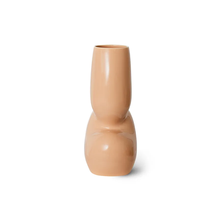 Ceramic organic vas medium 29 cm, Cream HKliving
