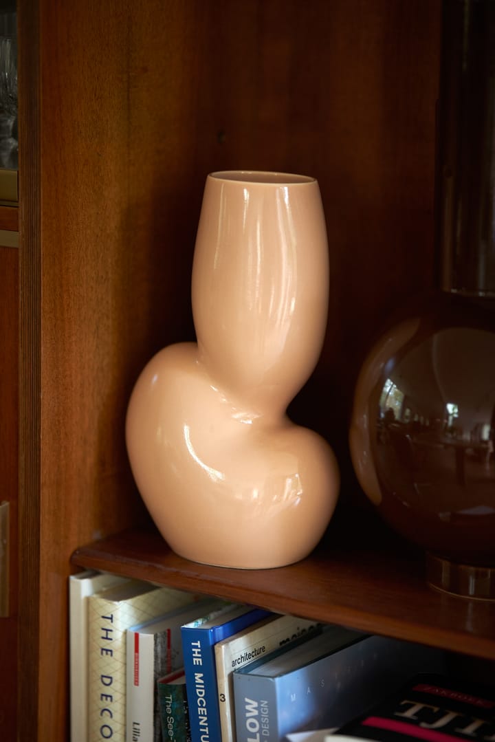 Ceramic organic vas medium 29 cm, Cream HKliving