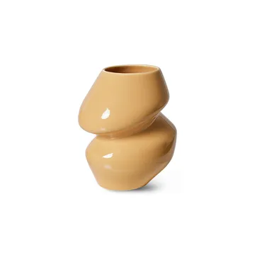 Ceramic organic vas small 19 cm - Cappuccino - HKliving