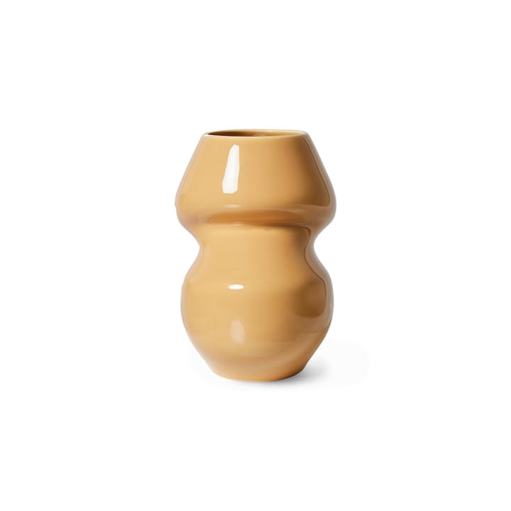 Ceramic organic vas small 19 cm, Cappuccino HKliving