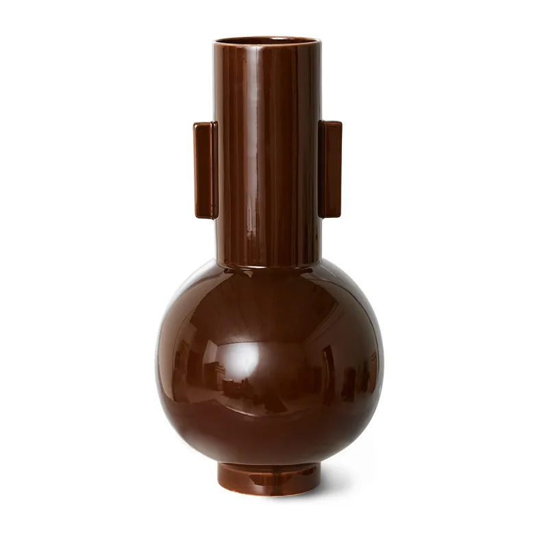 Ceramic vas large 42,5, Espresso HKliving
