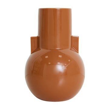 HKliving Ceramic vas small 26 cm Caramel
