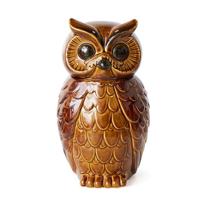 Ceramisk owl förvaringsburk, Roasted HKliving