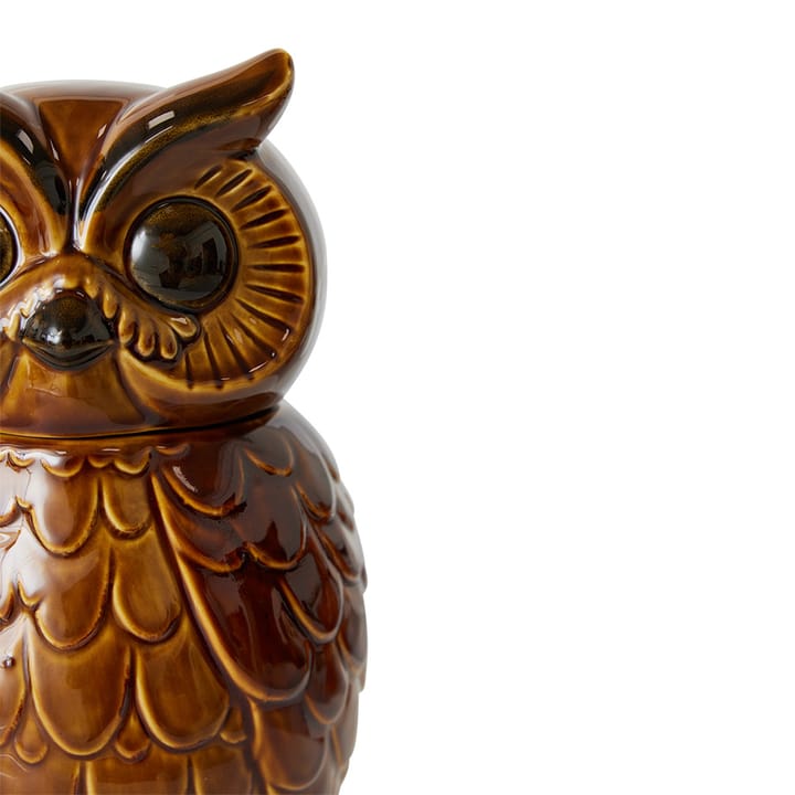 Ceramisk owl förvaringsburk, Roasted HKliving