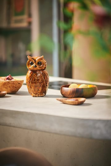 Ceramisk owl förvaringsburk - Roasted - HKliving