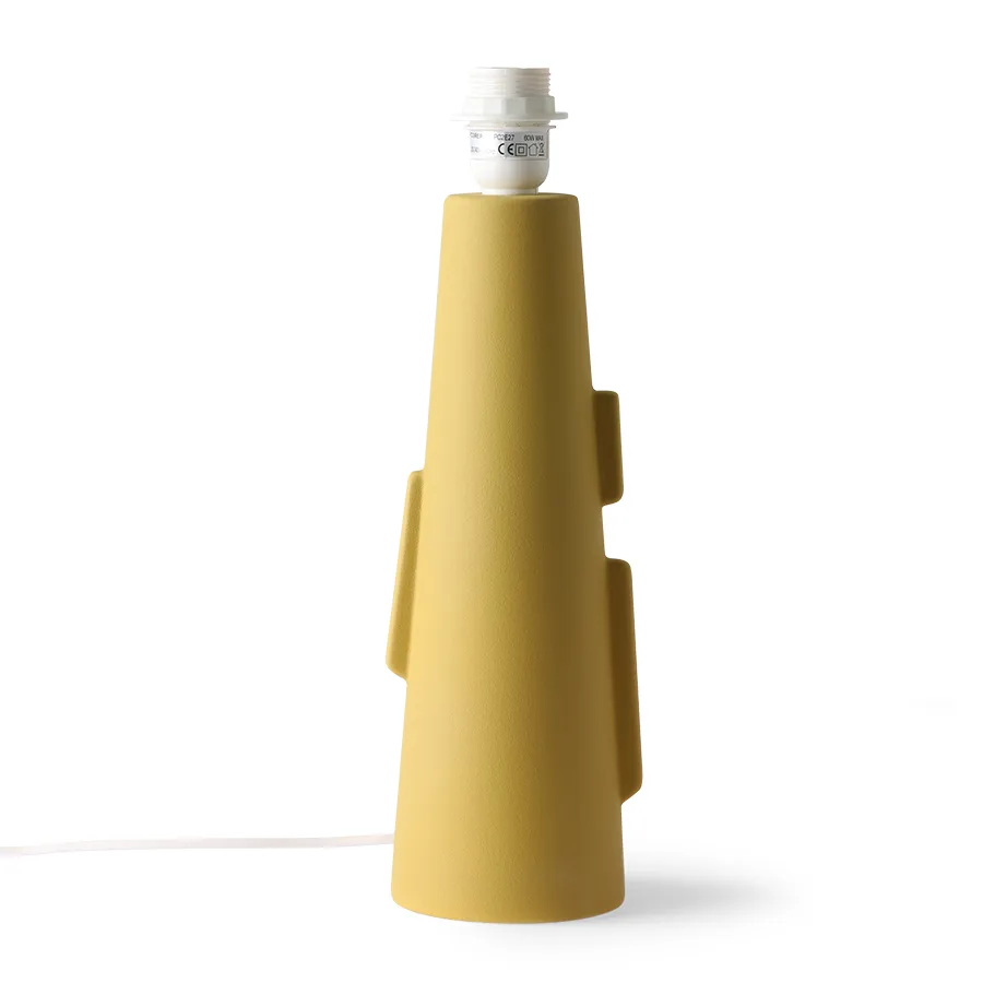 Cone lampfot S med Handtag 11x38,5 cm, Gröngul HKliving