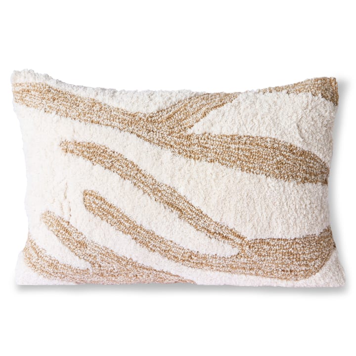 Fluffy kudde 35x55 cm, Vit-beige HKliving