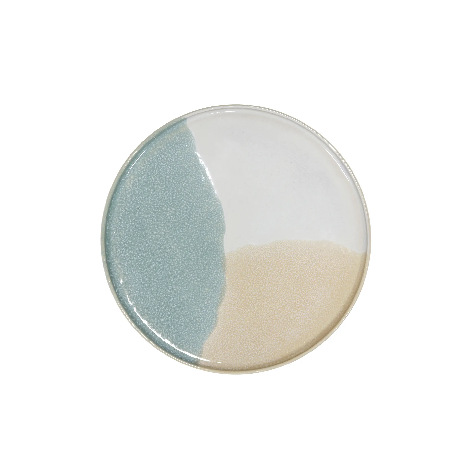 Gallery ceramics rund assiett, mint/ nude HKliving