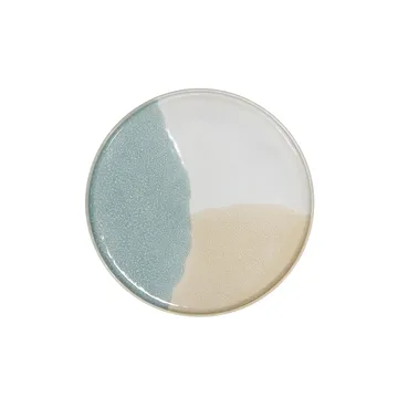 Gallery ceramics rund assiett - mint/ nude - HKliving