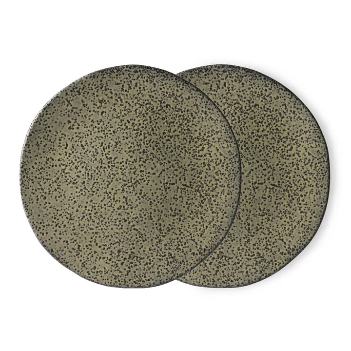Gradient assiett 22,5 cm 2-pack, Grön HKliving