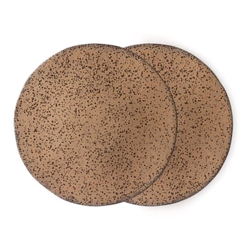 HKliving Gradient tallrik 29 cm 2-pack Taupe (brun)