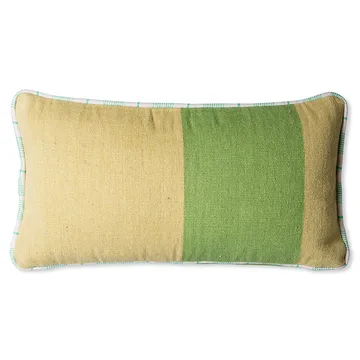 Handvävd kudde 38x74 cm ull - Grön - HKliving