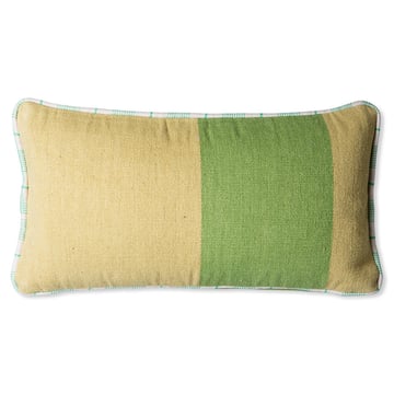 HKliving Handvävd kudde 38×74 cm ull Grön