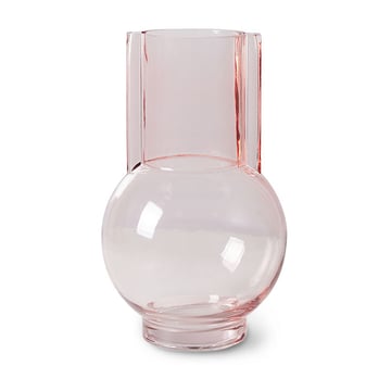 Läs mer om HKliving HK Living glasvas 23 cm pink