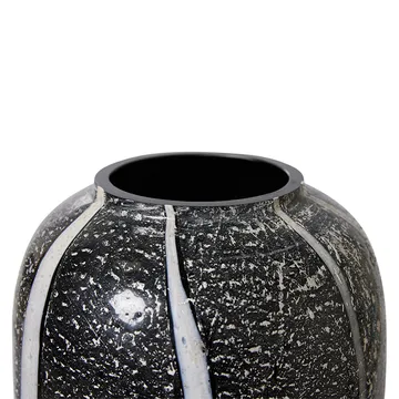 HKliving glasvas monochrome Ø17 cm - Black-white - HKliving