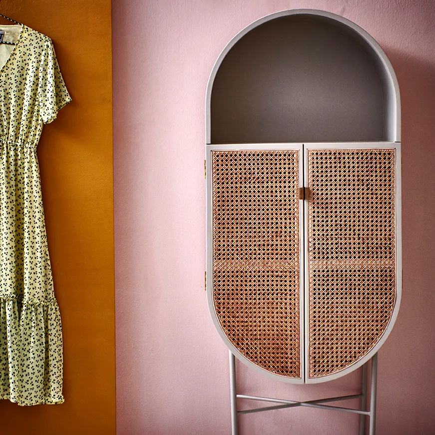 HKliving retro ovalt skåp, Gröngrå HKliving