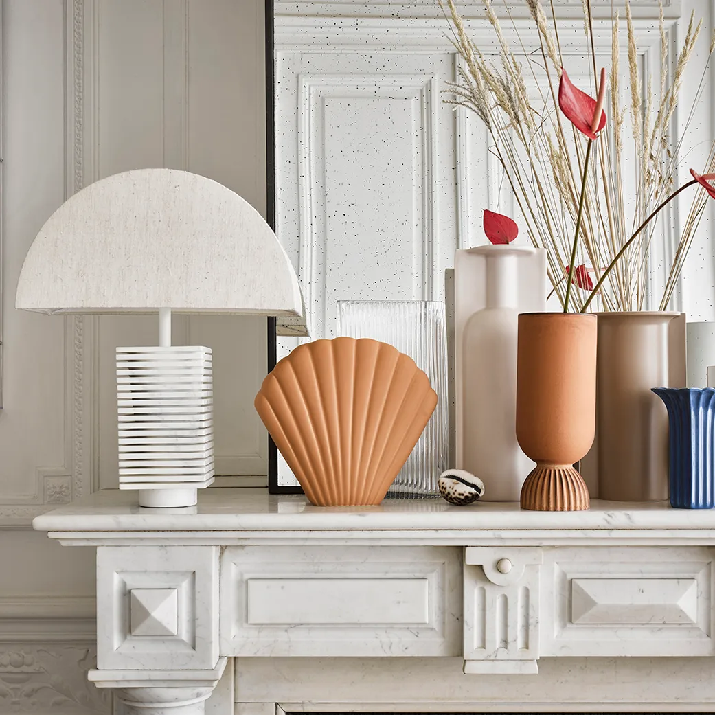 HKliving Shell vas L, Terra HKliving