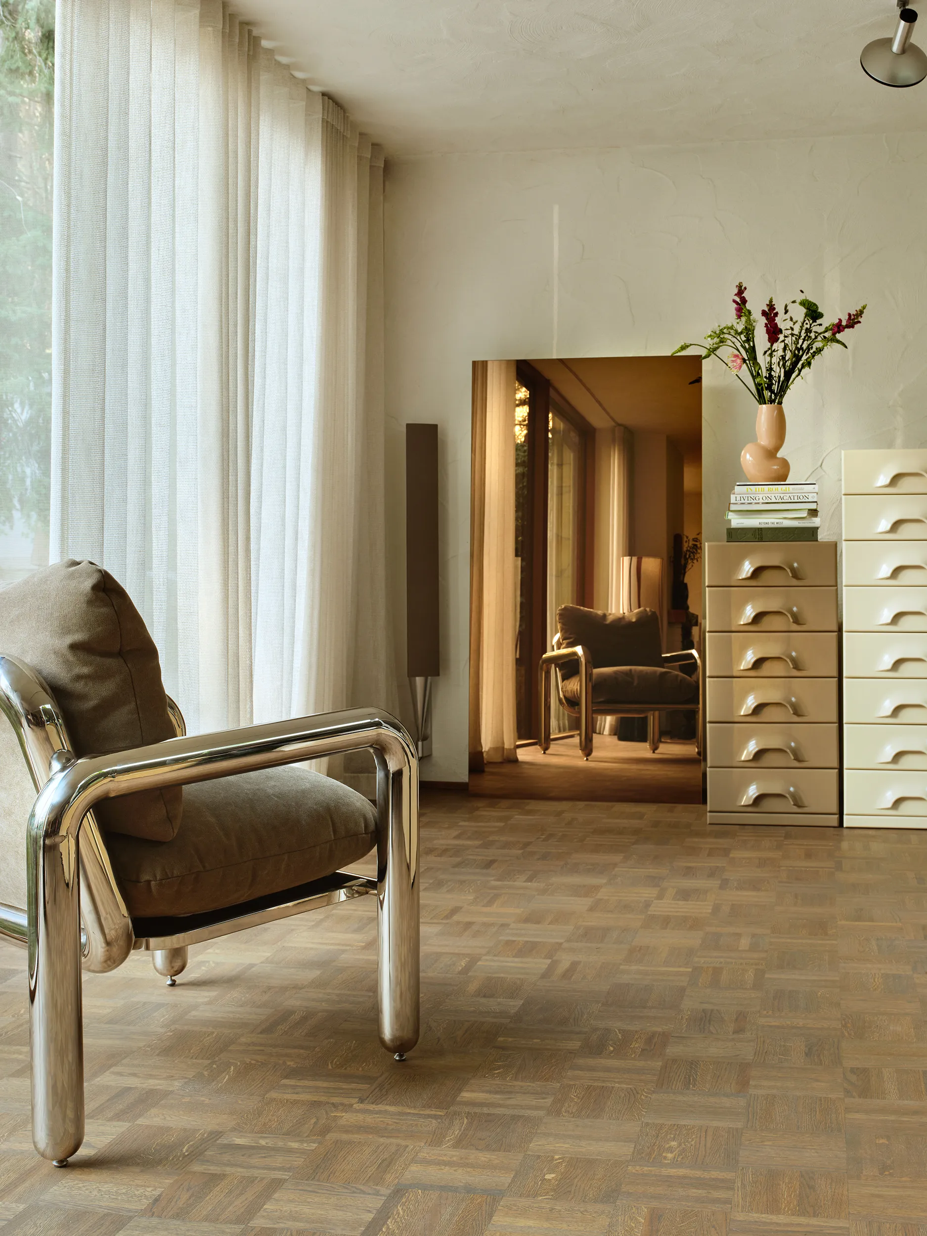 HKliving spegel 90x170 cm, Smokey brown HKliving