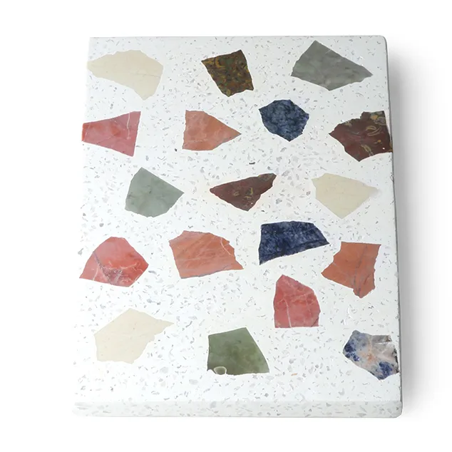 HKliving terrazzo skärbräda 30x25 cm, Vit HKliving