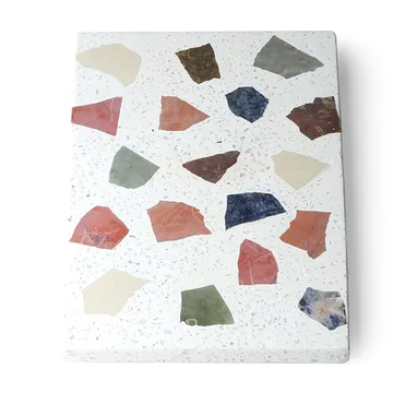 HKliving terrazzo skärbräda 30x25 cm - Vit - HKliving