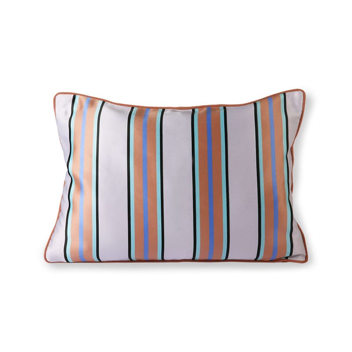 Kudde 35x50 cm satin/sammet, Orange-blå HKliving