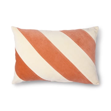 HKliving Kudde Randig 40×60 cm Peach-cream