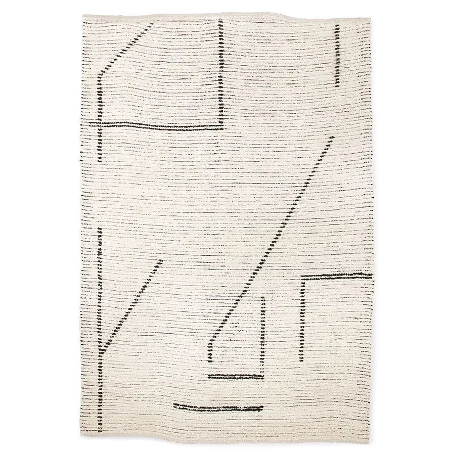 Matta Handvävd 200x300 cm, Bomull cream-krita HKliving