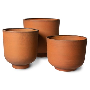 Läs mer om HKliving Metallkruka set om 3 Ginger