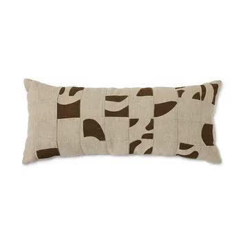 Natural patched kudde 30x70 cm - Beige - HKliving