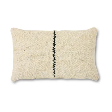 Natural wool striped kudde 30x50 cm - White - HKliving