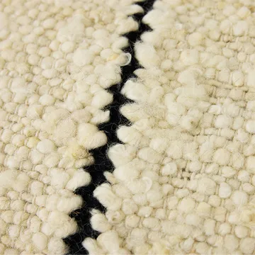 Natural wool striped kudde 30x50 cm - White - HKliving