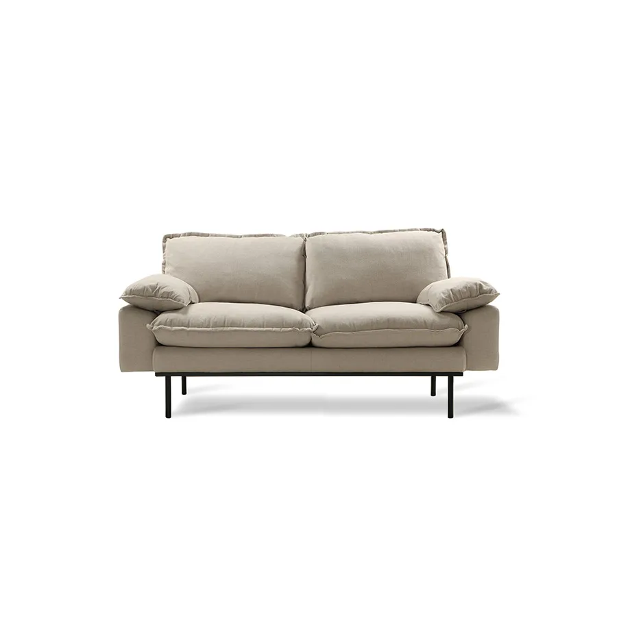 Retro soffa 2-sits 175 cm, Beige HKliving