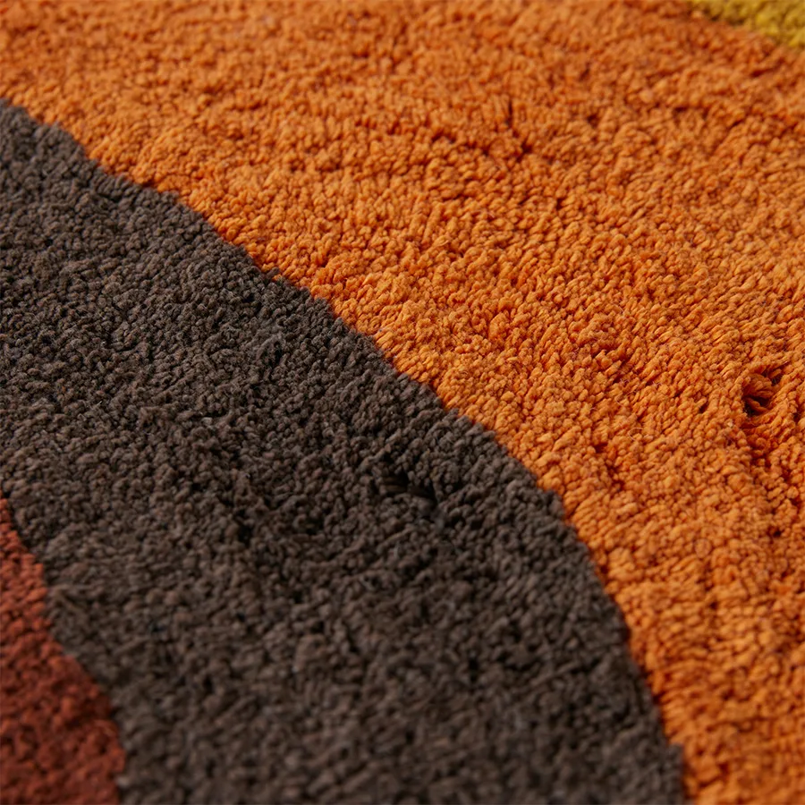 Retro swirl badrumsmatta 90x120 cm, Retro multicolours HKliving