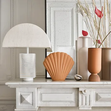 Ribbed lampfot - Vit - HKliving
