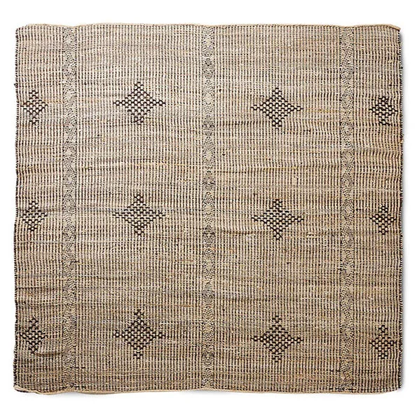 Rustic matta 200x200 cm, Brun HKliving